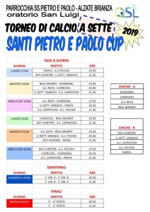 Cal. torneo parrocchia