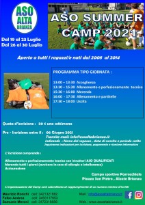 Locandina camp 2021