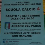 locandina scuola calcio