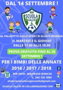 Locandina scuola calcio