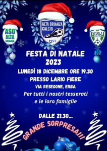 Locandina festa di Natale 2023